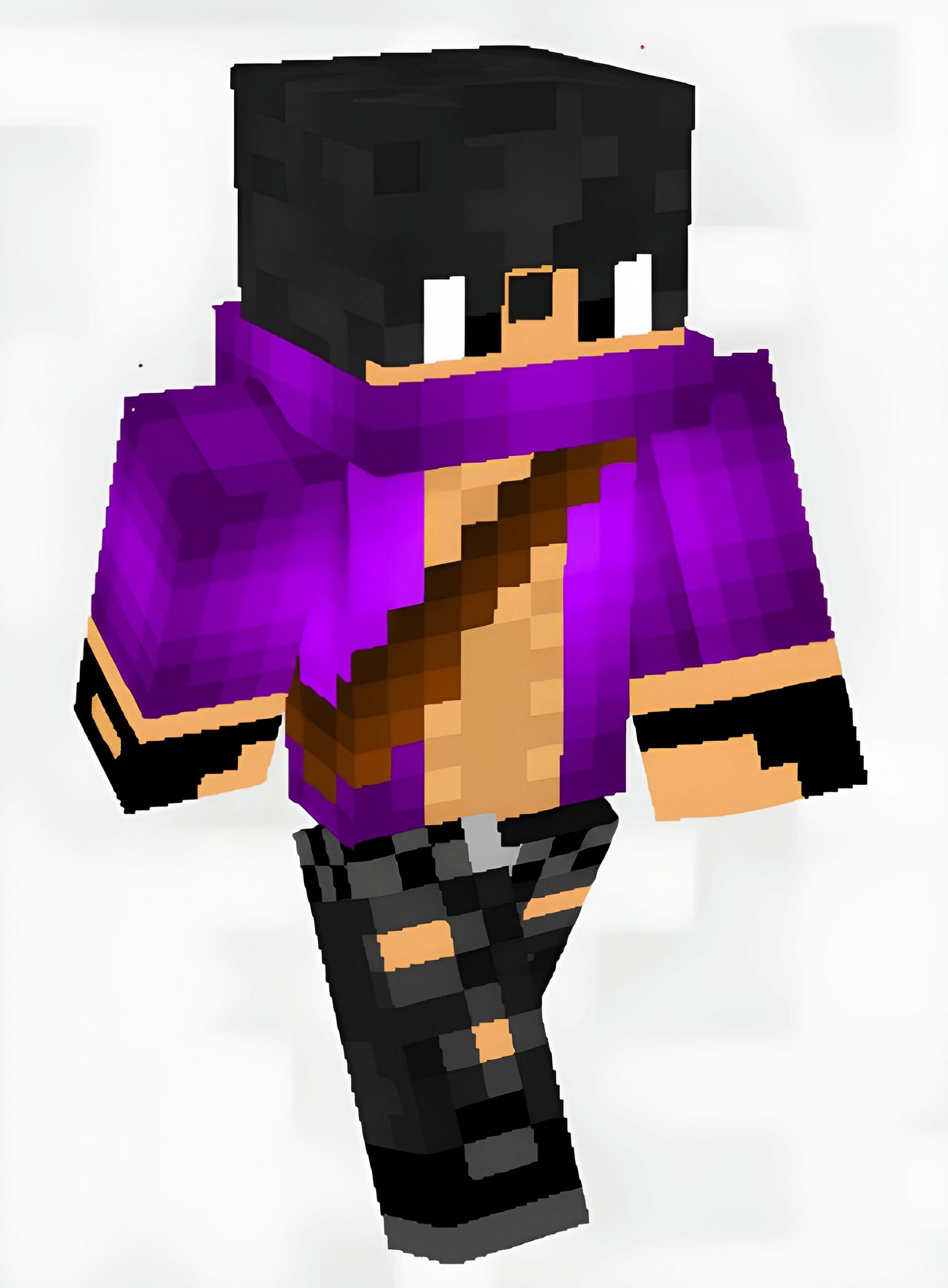 minecraft girl skins with purple hair