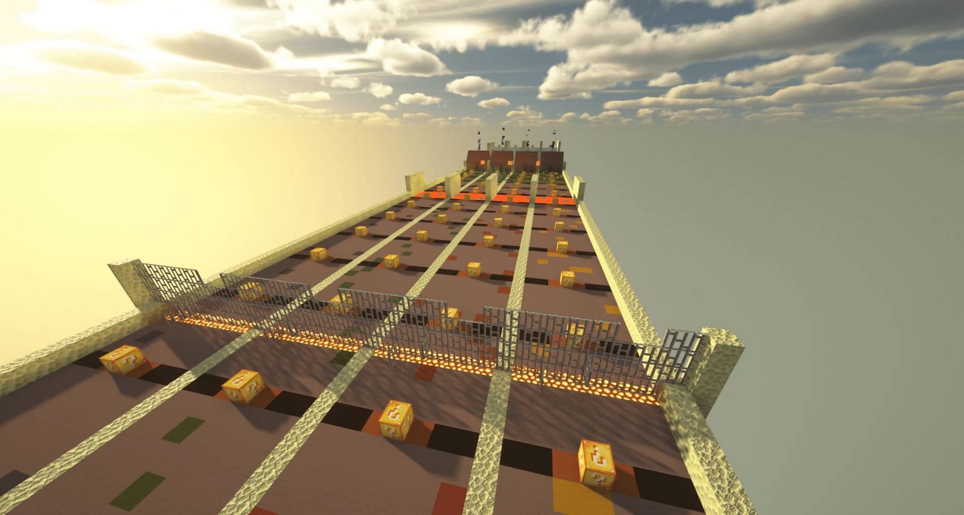 Lucky Block Race utilizes the Lucky Block mod, which adds intriguing chance-based gameplay (Image via WopAnanas/PlanetMinecraft)