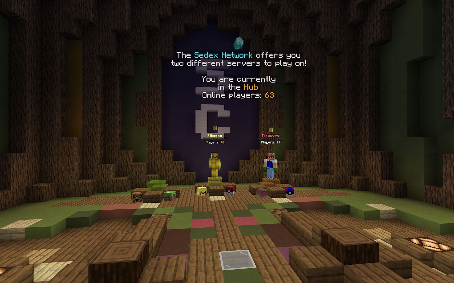 Sedexcraft Pixelmon lobby [Image via Minecraft]