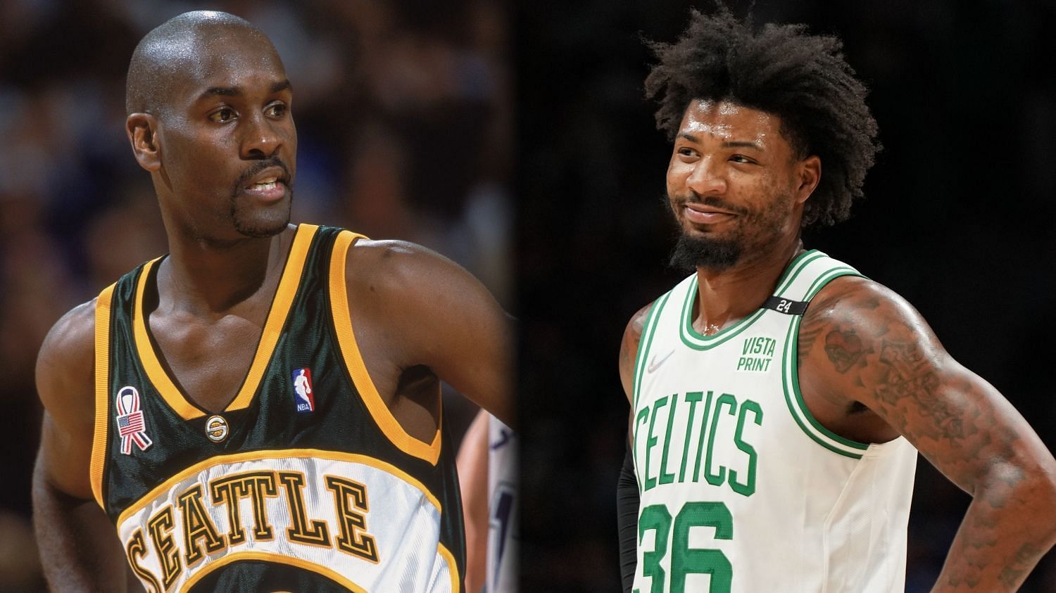 1996 Defensive Player of the Year Gary Payton is endorsing Marcus Smart to become just the second point guard in NBA history to win the DPOY. [Photo: CBS Boston]