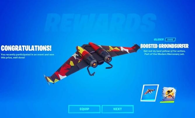 Fortnite Zero Build Trials: How to get the free Boosted Groundsurfer glider in Chapter 3 Season 2