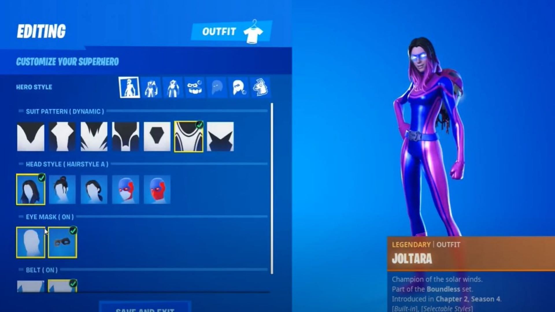 Blue and violet variant of Joltara skin (Image via Merry&amp;Perry/YouTube)