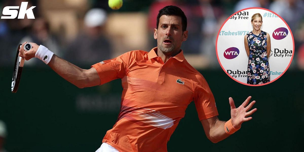Chris Evert feels Novak Djokovic is making progress