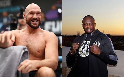 Tyson Fury (L) has discussed his upcoming fight with Dillian Whyte (R).