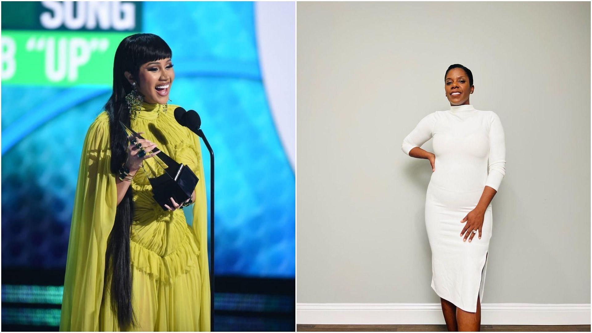Cardi B filed a lawsuit against Tasha K accusing her for harassment (Images via ABC/Getty Images and unwinewithtashak/Instagram)