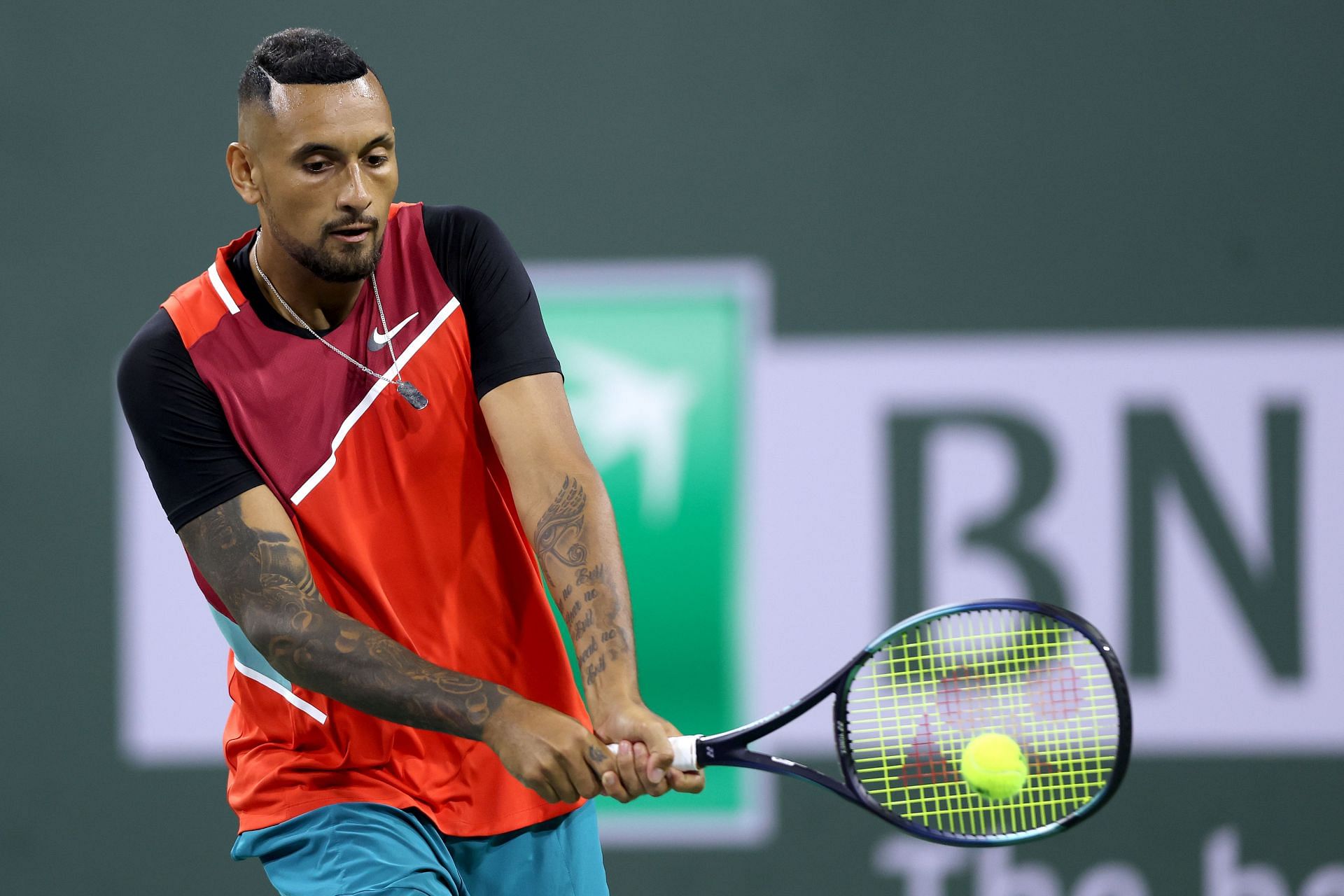Nick Kyrgios at the 2022 Indian Wells Open.