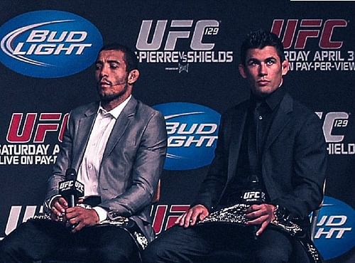 Jose Aldo (left) and Dominick Cruz (right) in 2011 [Image via @btsportufc on Instagram]