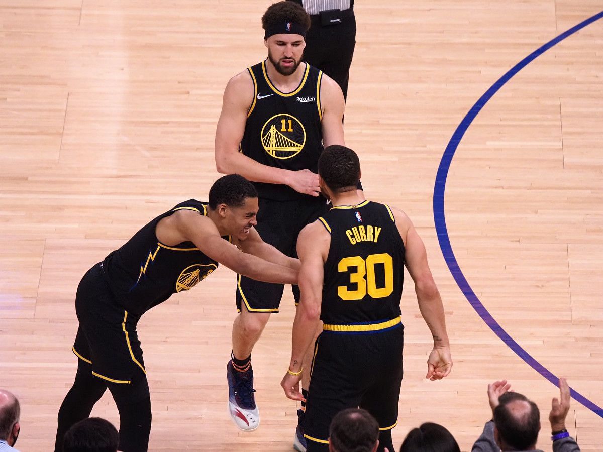 The Warriors&#039; vaunted three-guard lineup is oozing with firepower. [Photo: Fadeaway World]