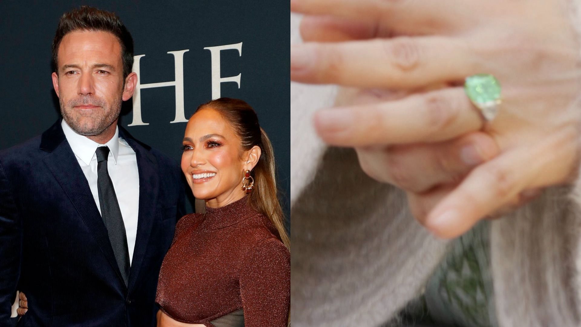 Jennifer Lopez and Ben Affleck are reportedly engaged (Image via Astrid Stawiarz/Getty Images and Jennifer Lopez)