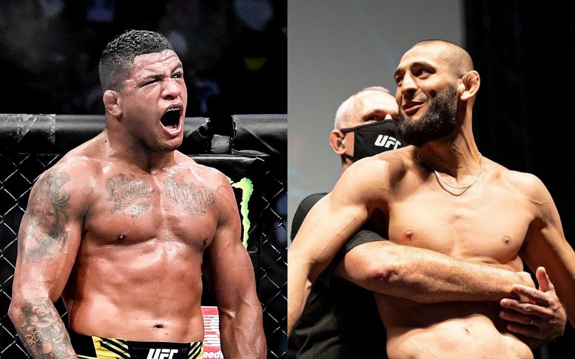 Gilbert Burns (left) and Khamzat Chimaev (right) [Images courtesy: @gilbert_burns and @khamzat_chimaev via Instagram]