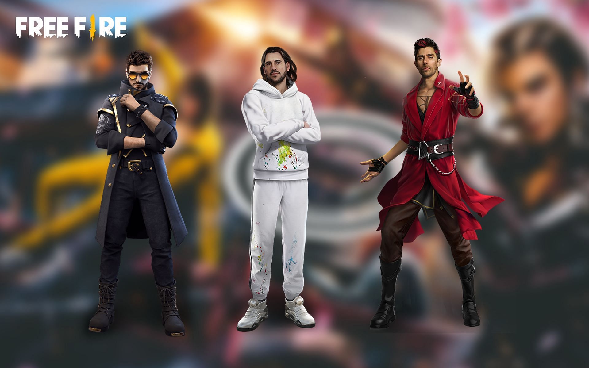 Characters with active ability in Free Fire (Image via Sportskeeda)