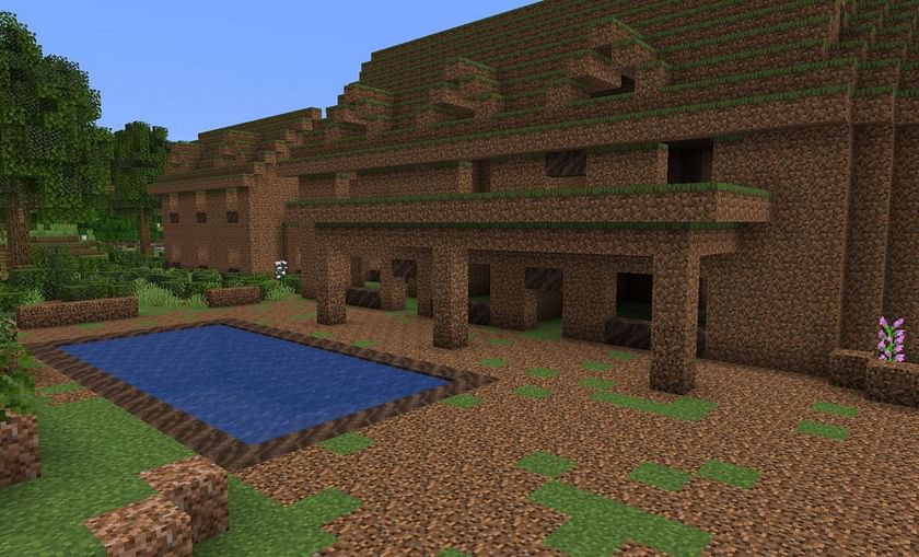Minecraft Player Shows Off Impressive Dirt House