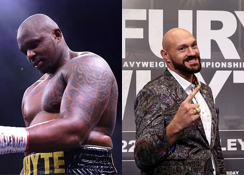 Dillian Whyte (left), Tyson Fury (right)