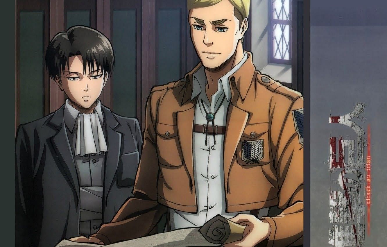 Erwin Smith, in Attack on Titan (Image via Studio Pierrot)