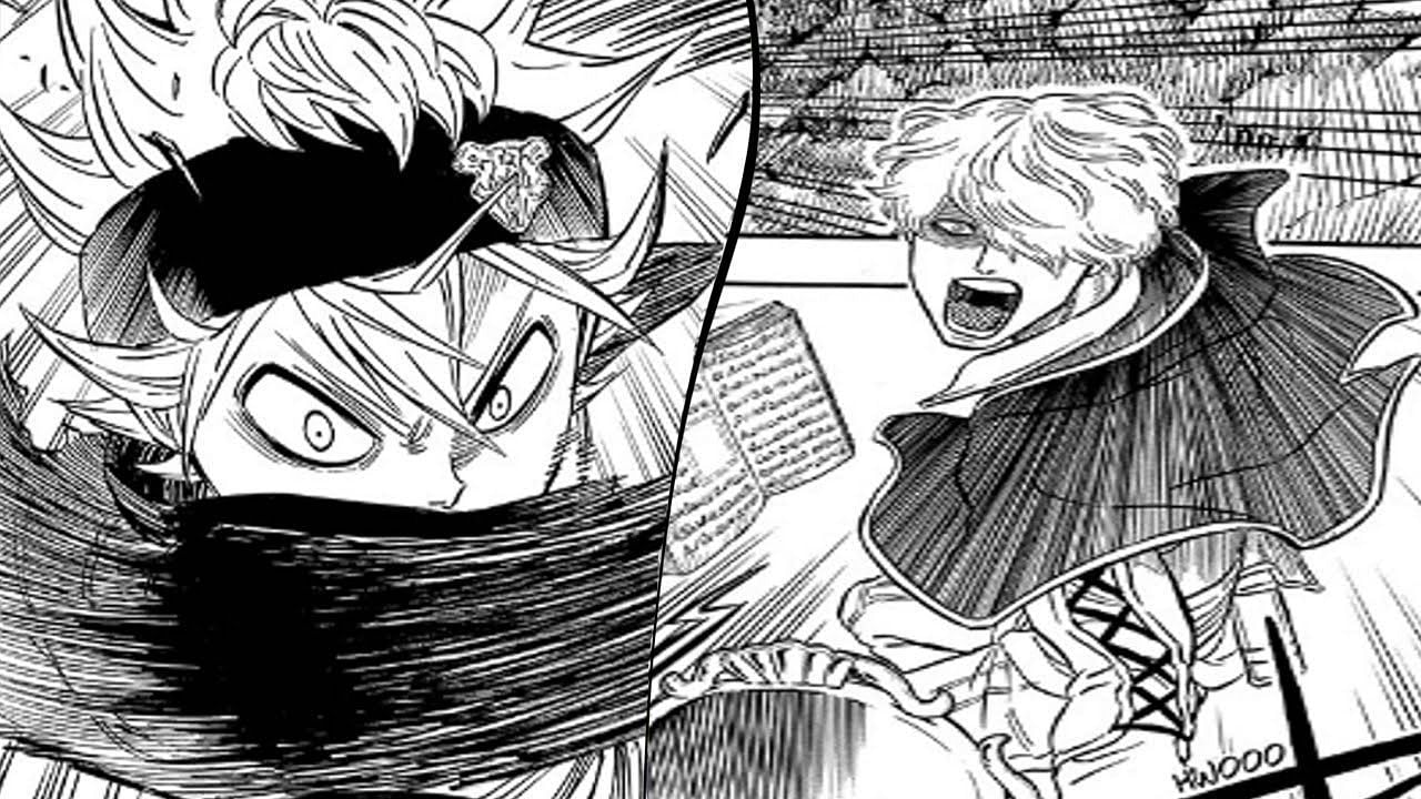 Asta (left) and Gauche (right) as they appear in the Black Clover manga (Image via Shueisha Shonen Jump)