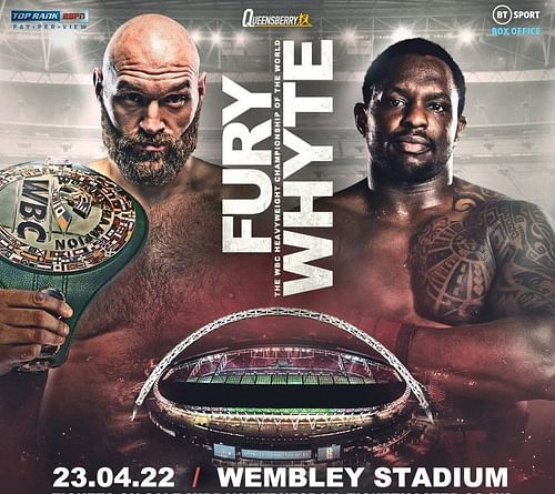 Fury vs. Whyte poster [Image via @MichaelBenson on Twitter]