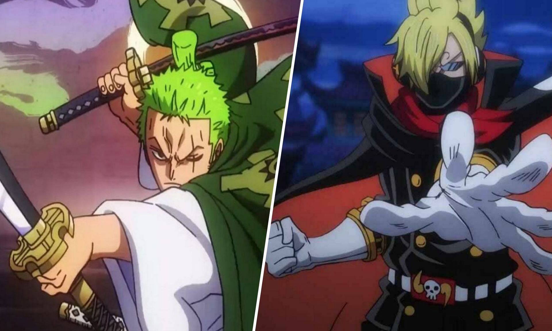 zoro and sanji attack king and queen