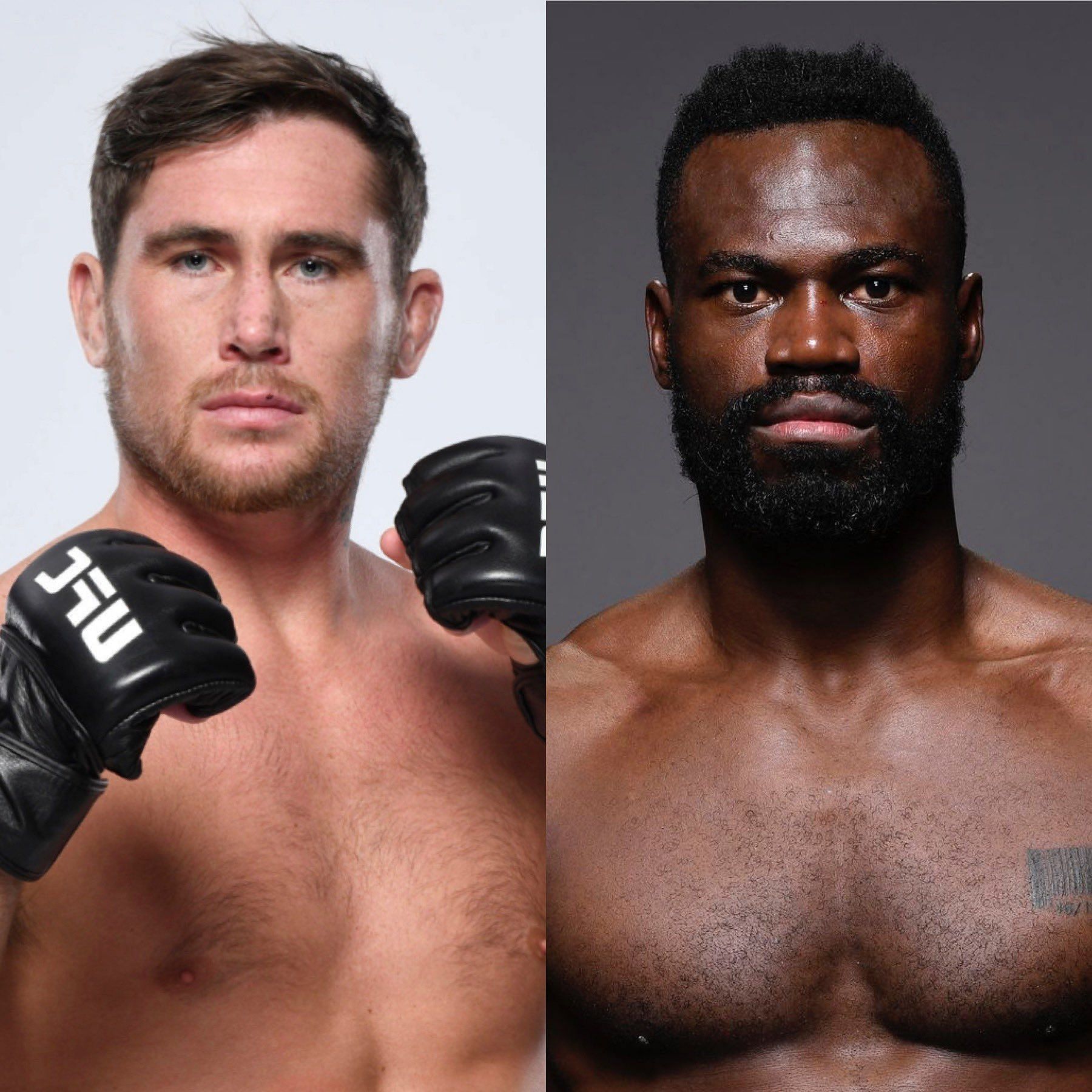 Darren Till (left) and Uriah Hall (right) [Image via @MmaUnhinged on Twitter]