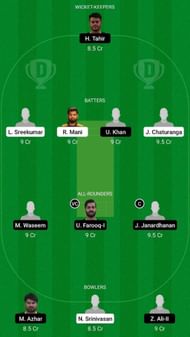 COL vs BG Dream11 Fantasy Suggestion #1