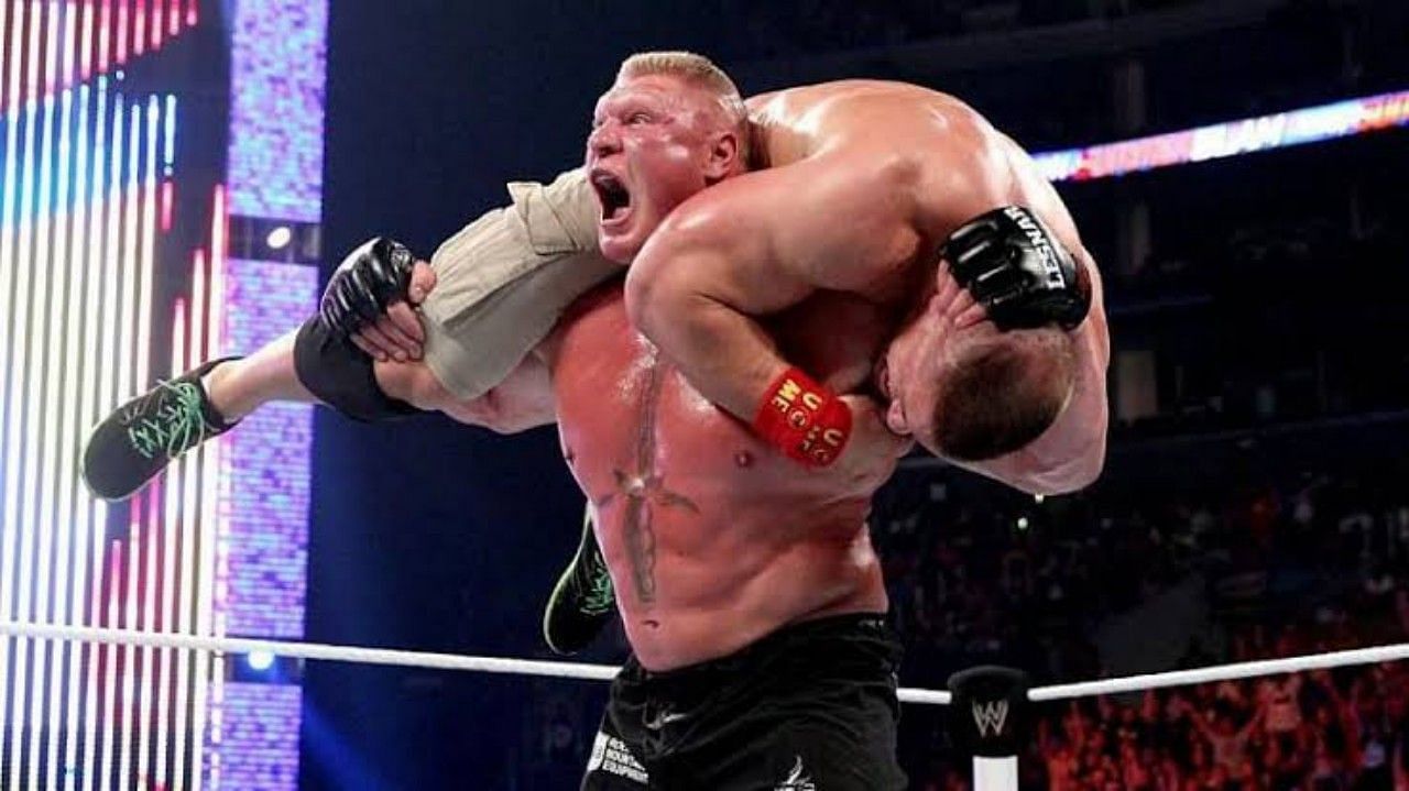 WWE SummerSlam 2014 में ब्रॉक लैसनर ने जॉन सीना को हराया था