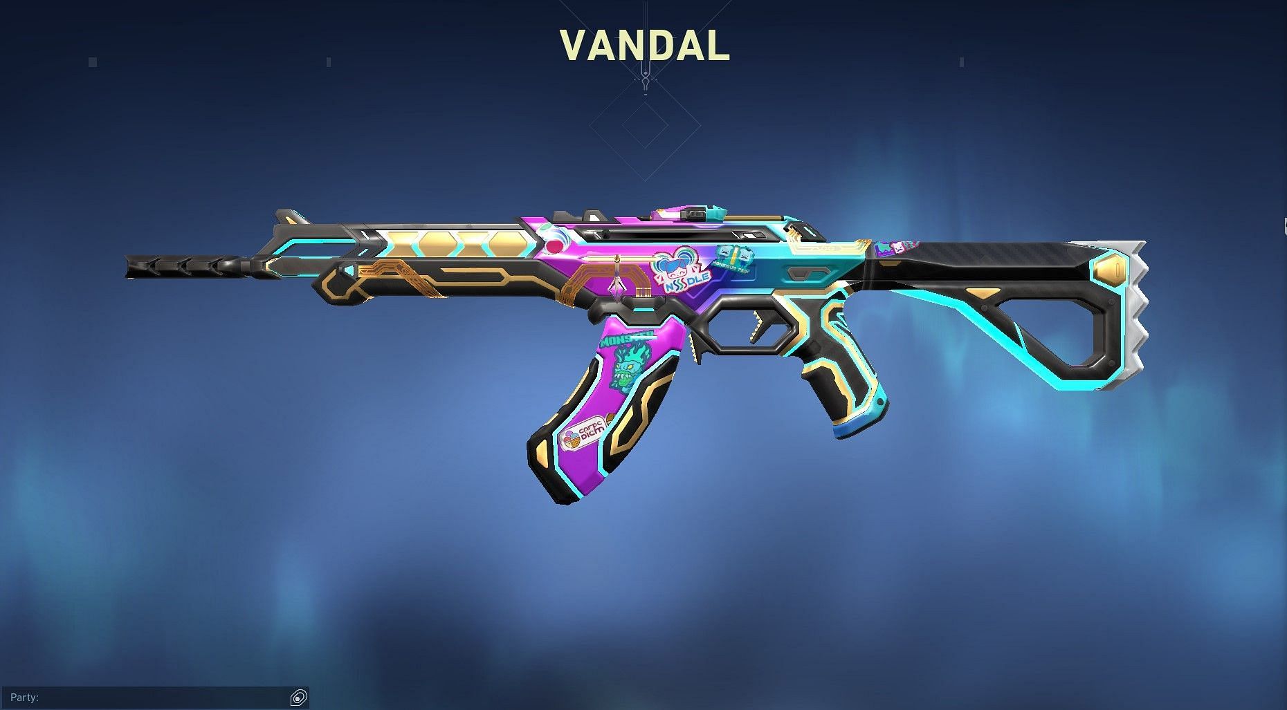 Gltchpop Vandal can be bought for 2175 VP (Image via Valorant)