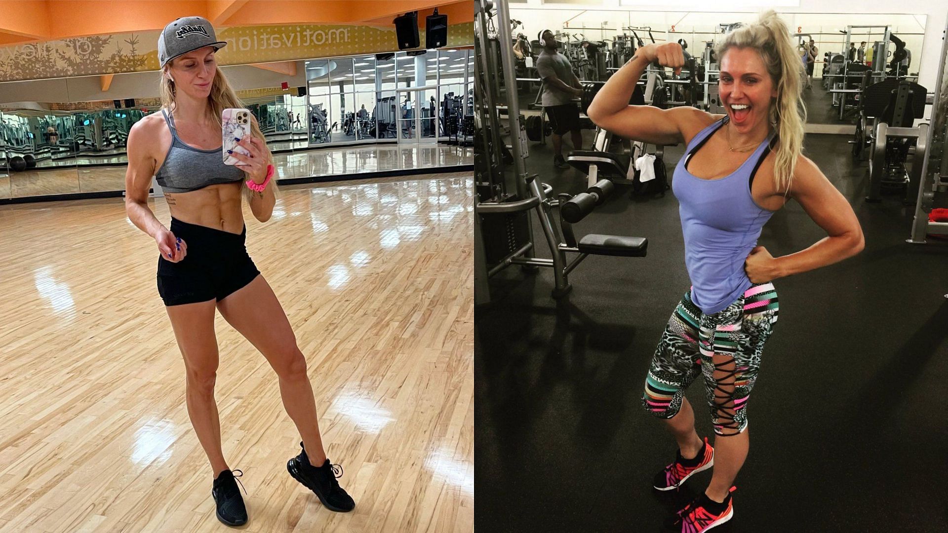 Charlotte Flair worked at a gym