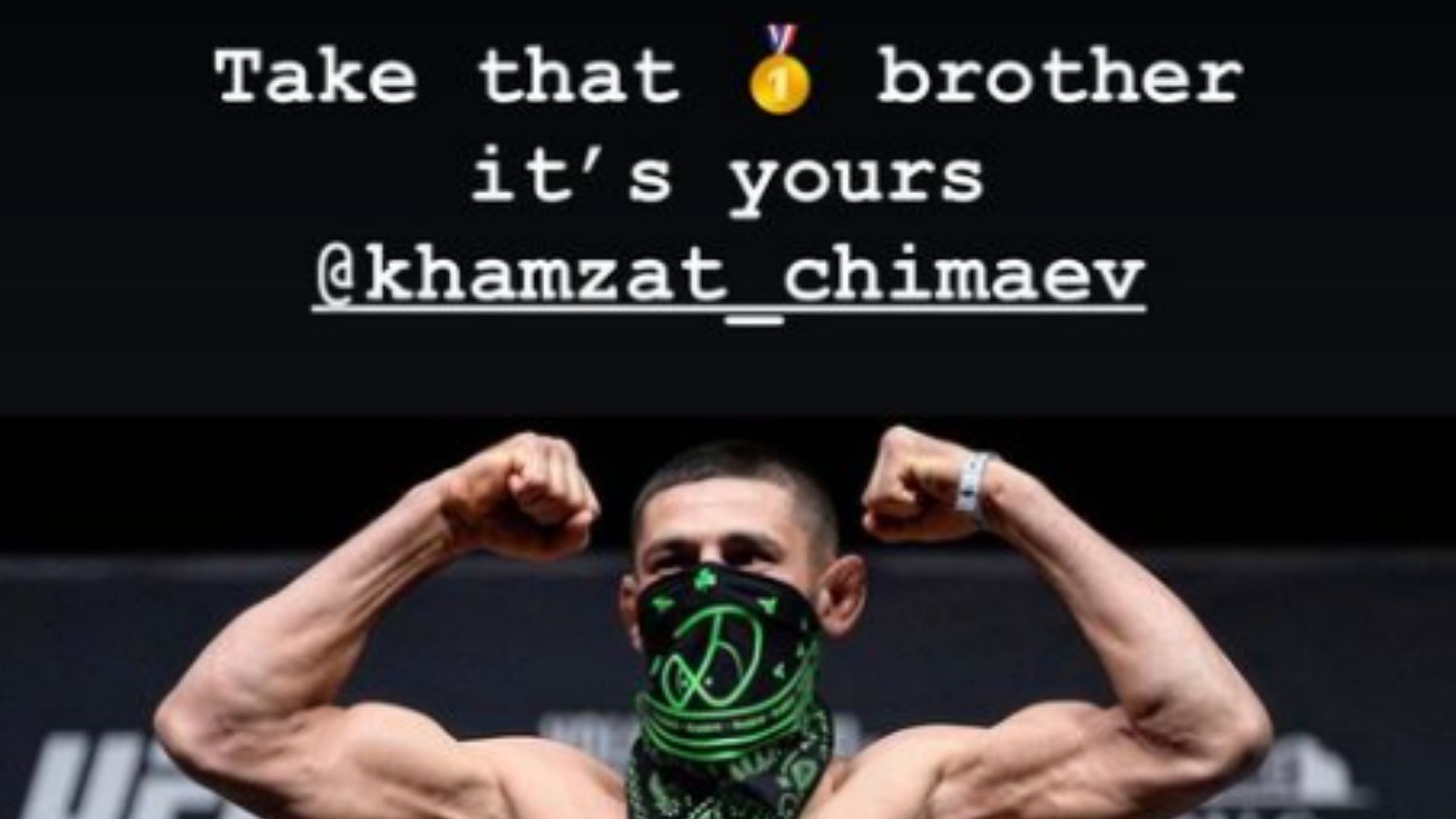 Alexander Gustafsson hypes up Khamzat Chimaev [Screengrab from @alexthemauler Instagram Story]