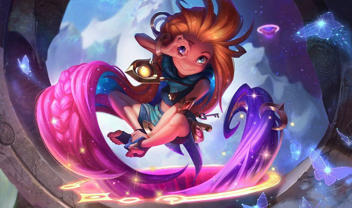 Zoe&#039;s massive range, combined with her element of surprise, makes laning difficult for Ahri (Image via League of Legends)