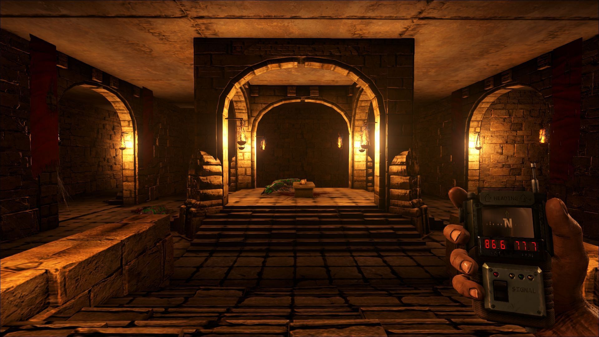 Central hall of labyrinth, ARK: Lost Island (Image via Sportskeeda)