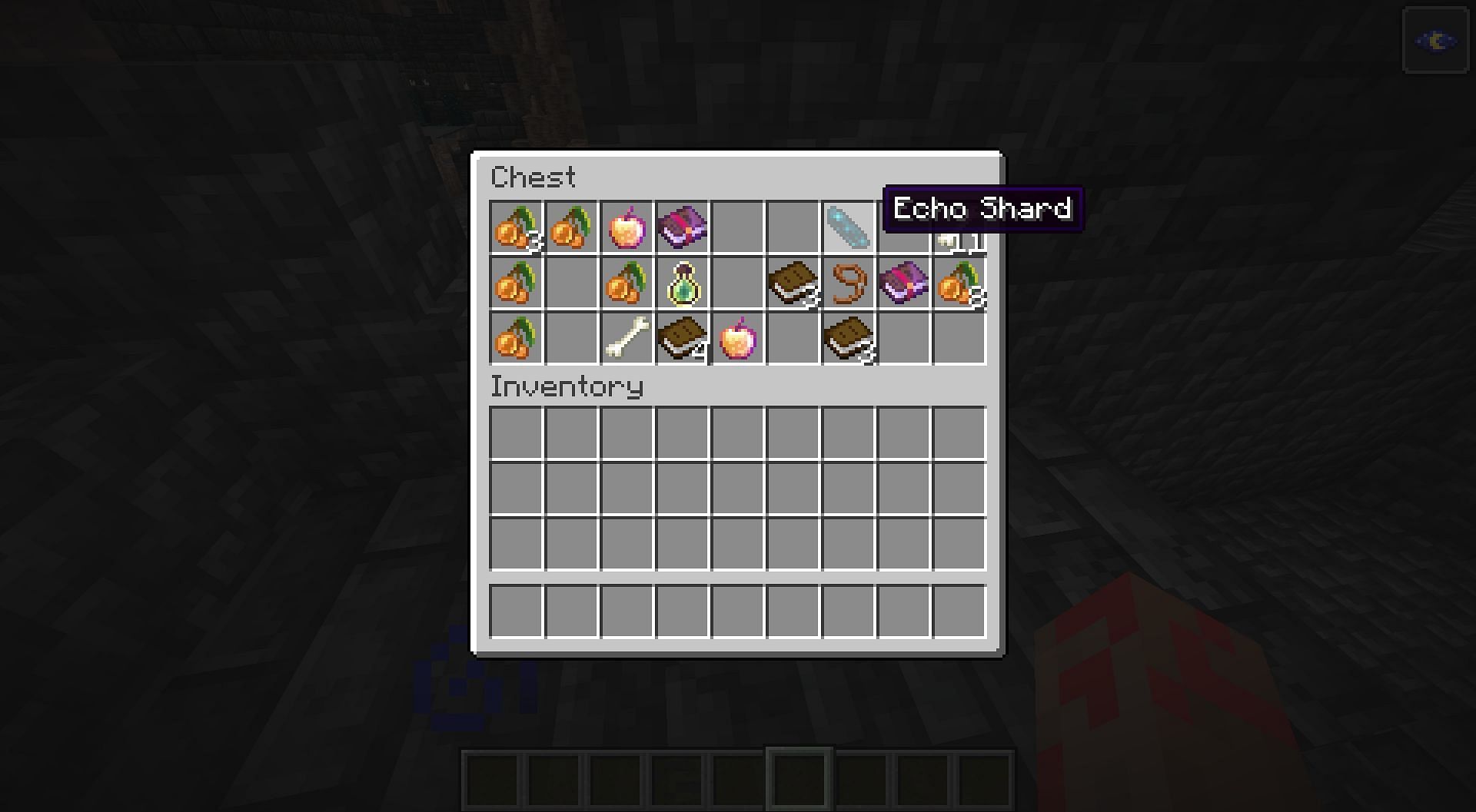Two enchanted golden apples in one chest (Image via Minecraft)