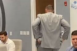 Watch: Angry Mike Vrabel walks away from draft table after Titans traded A.J. Brown to Eagles