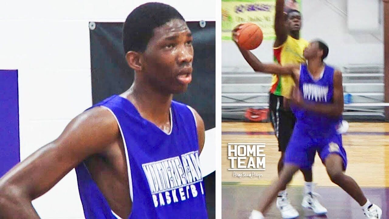 Joel Embiid persevered through a brutal start to his high school basketball career. [Photo: YouTube]