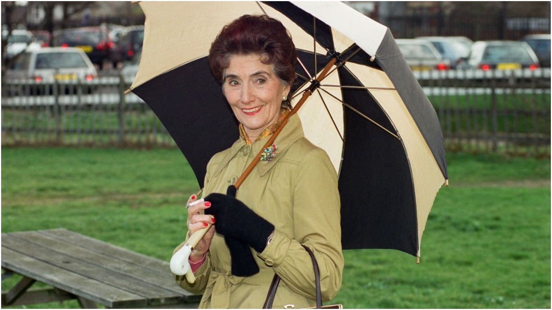 June Brown was mostly known for her role in EastEnders (Image via Alisdair MacDonald/Getty Images)