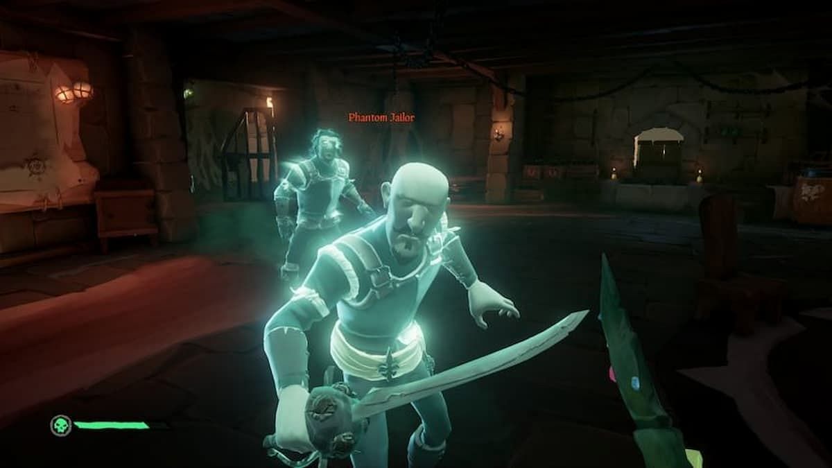 The Phantom Jailor is one of the trickiest enemies to defeat in Sea of Thieves (Image via Rare)