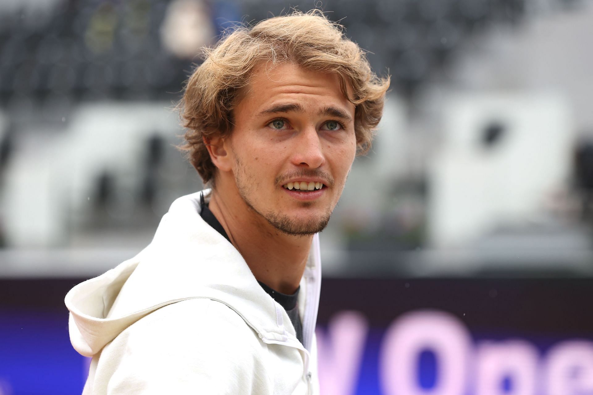 Alexander Zverev during a training session at the BMW Open by American Express 2022