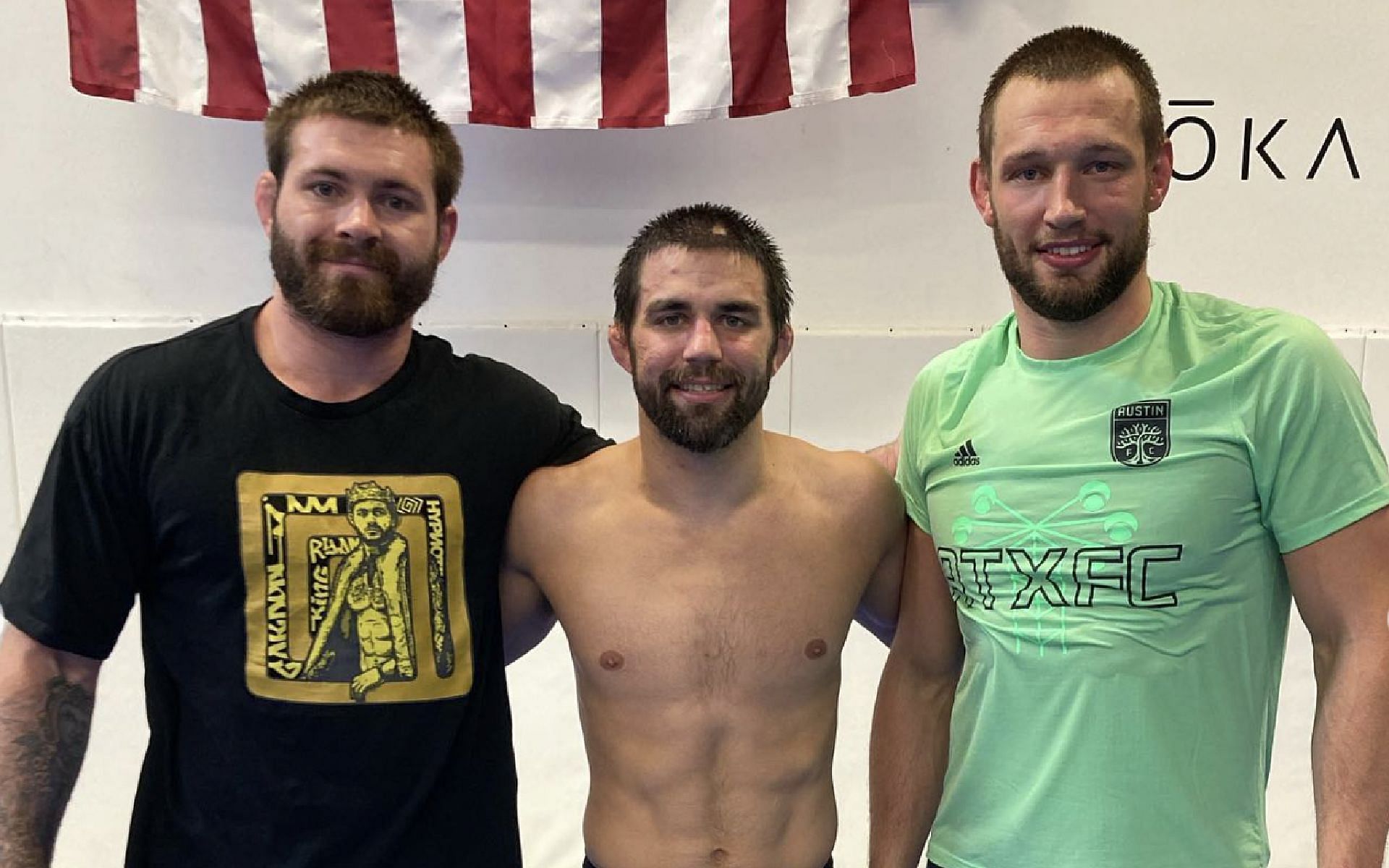 Reinier De Ridder (right) says he had a blast visiting several gyms across the United States. [Photo Reinier De Ridder Instagram]