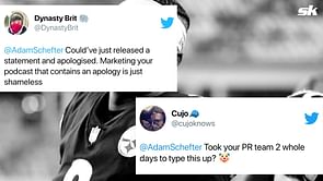 "Marketing your podcast that contains an apology is just shameless" - NFL fans react to Adam Schefter's apology for insensitive comments about Dwayne Haskins
