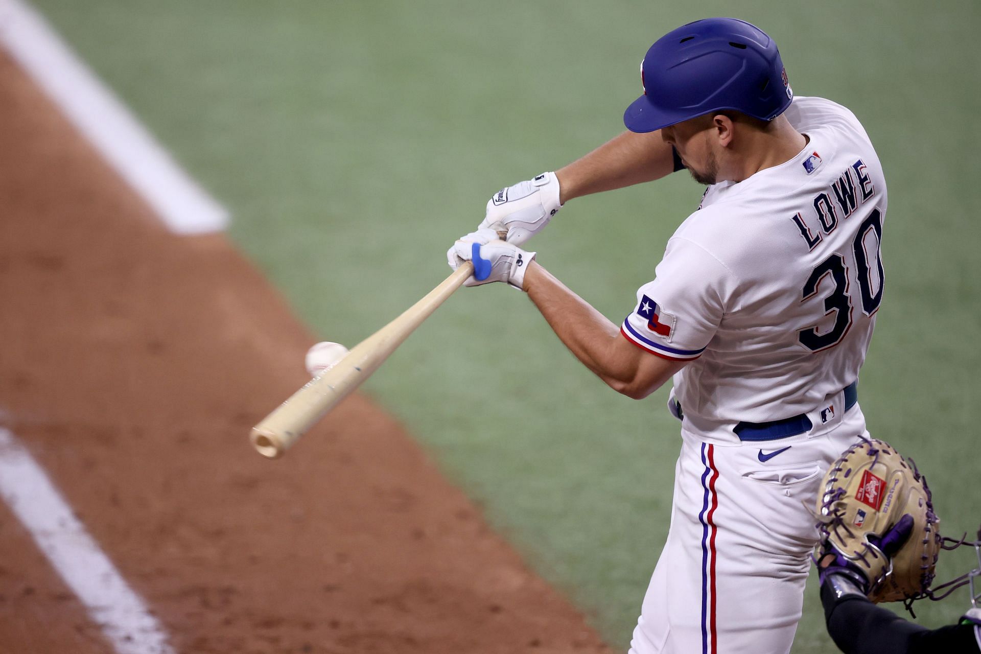 Texas Rangers first baseman Nathaniel Lowe