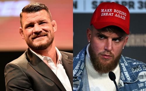 Michael Bisping (left); Jake Paul (right)