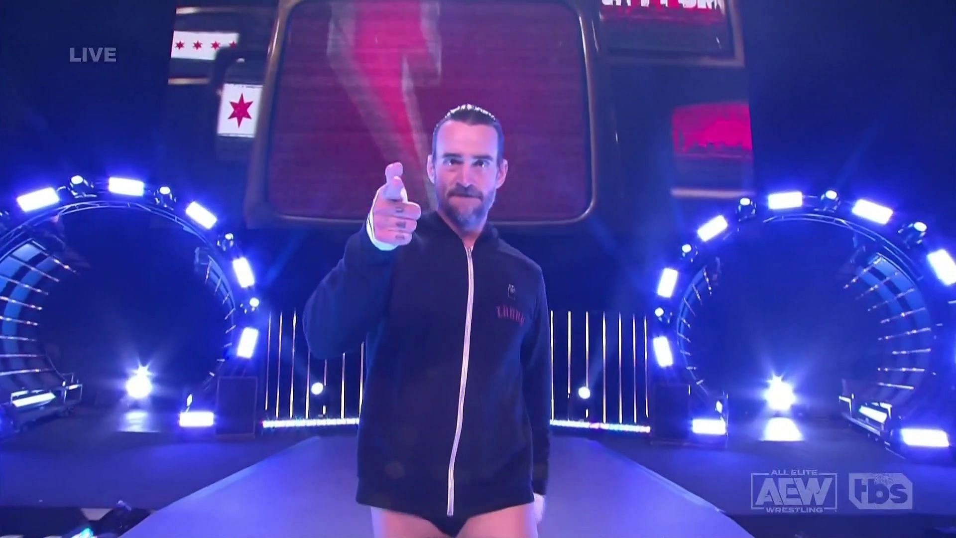 The Straight Edge star on his way to the ring during Dynamite.