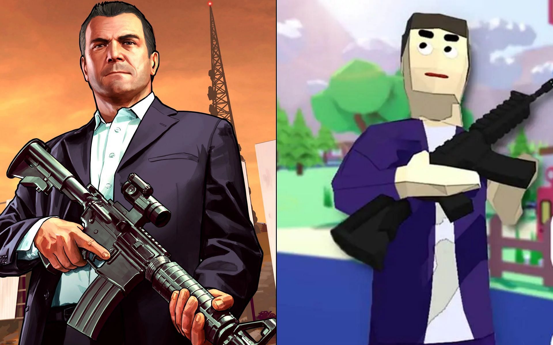 A number of games are similar to GTA 5 on mobile devices (Image via Rockstar Games, APKMODY)