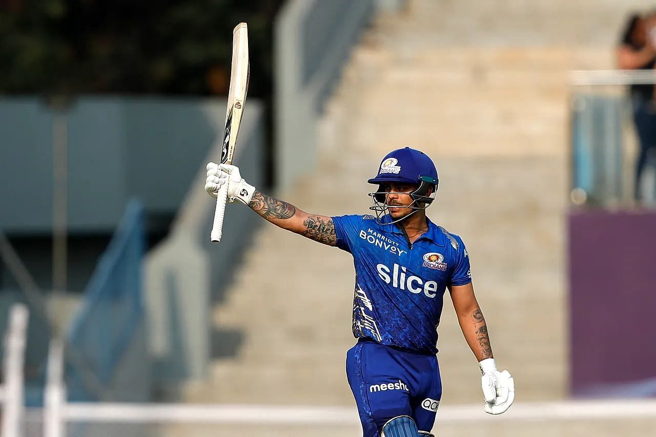 Ishan Kishan scored a half-century against the Delhi Capitals last Sunday in Mumbai (Image Courtesy: IPLT20.com)