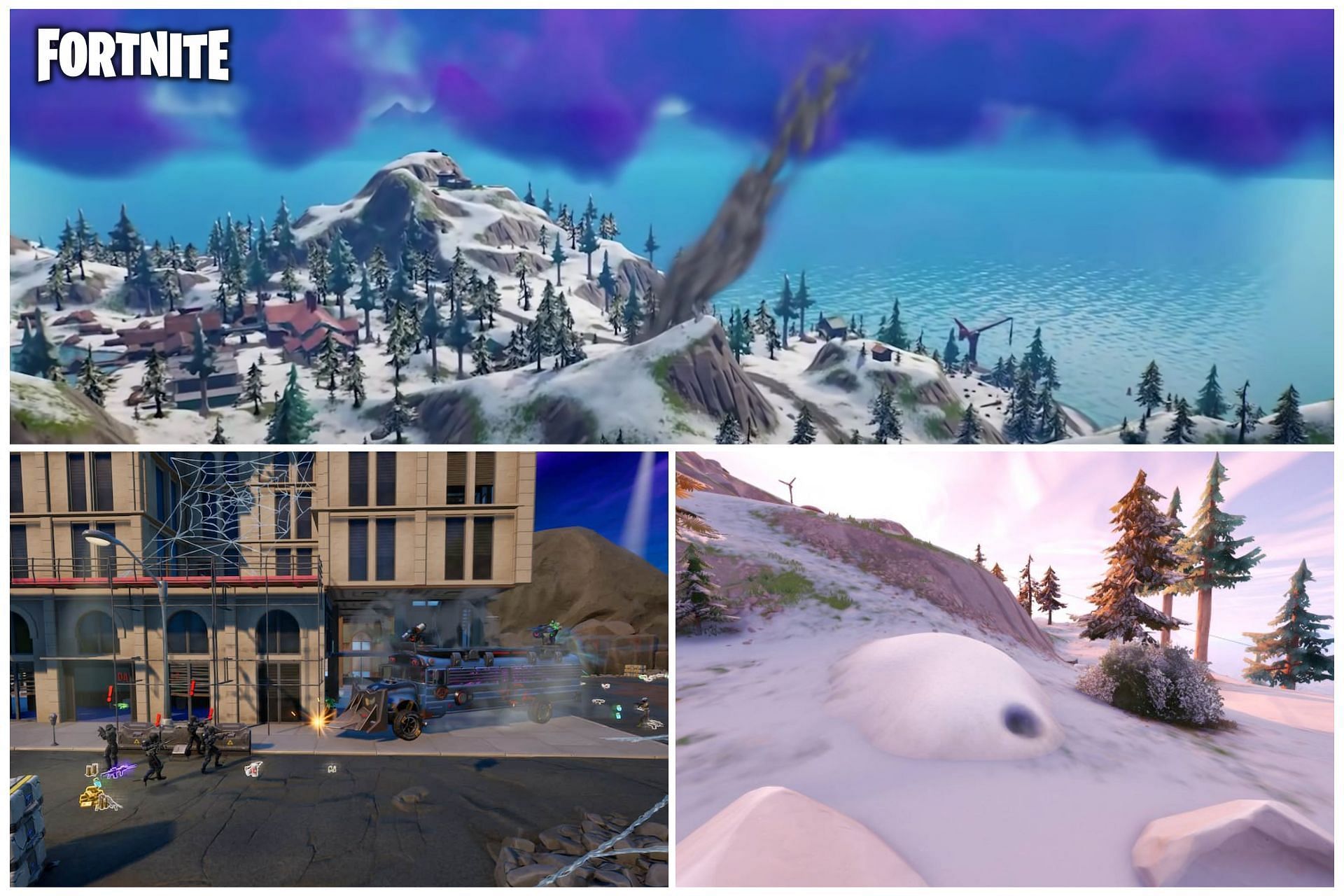 Secret map changes in Fortnite Chapter 3 Season 2 (Image via Sportskeeda)