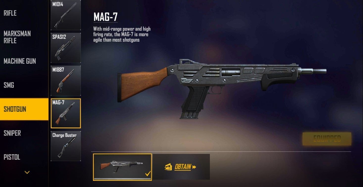 MAG-7 की एक्यूरेसी शानदार है (Image via Garena)