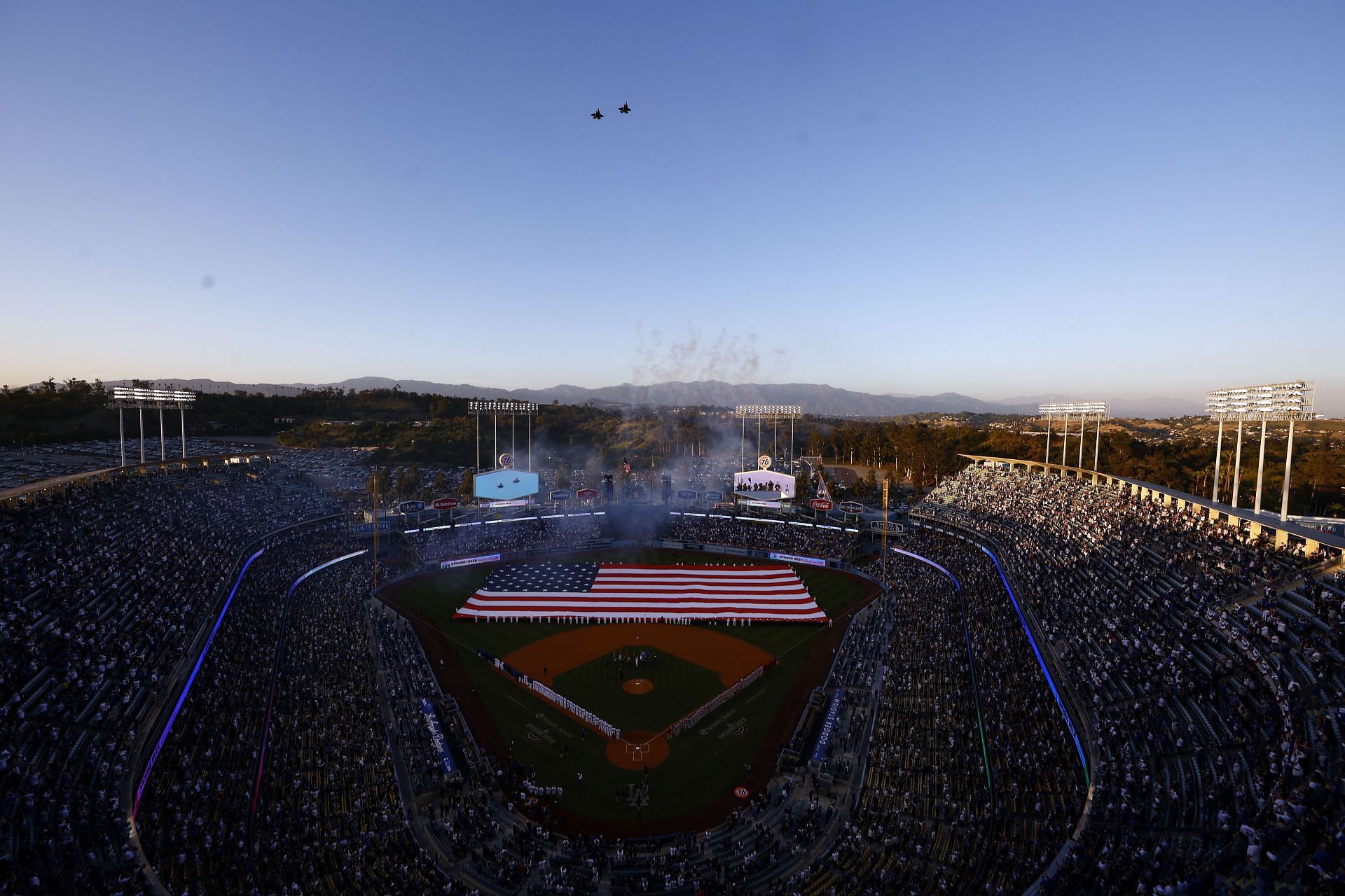 A majestic view of the Dodger Stadium