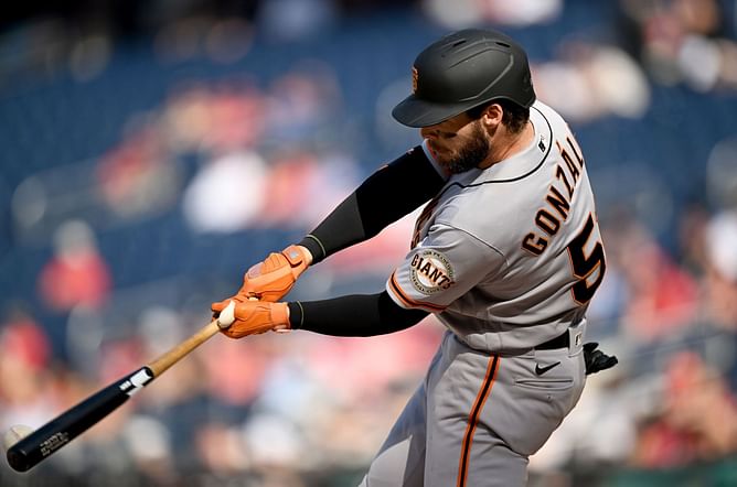 ICYMI: San Francisco Giants outfielder Luis Gonzalez smashes a massive first major league home run against the Milwaukee Brewers