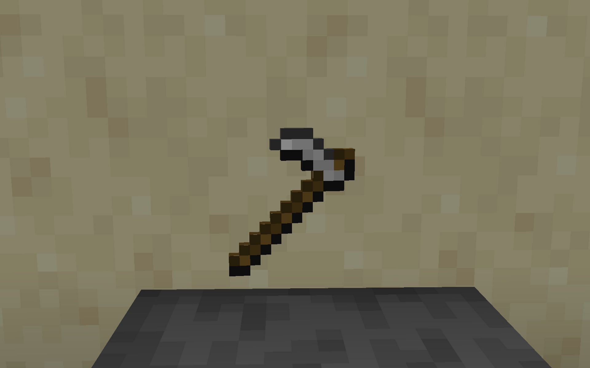 An iron hoe (Image via Minecraft)