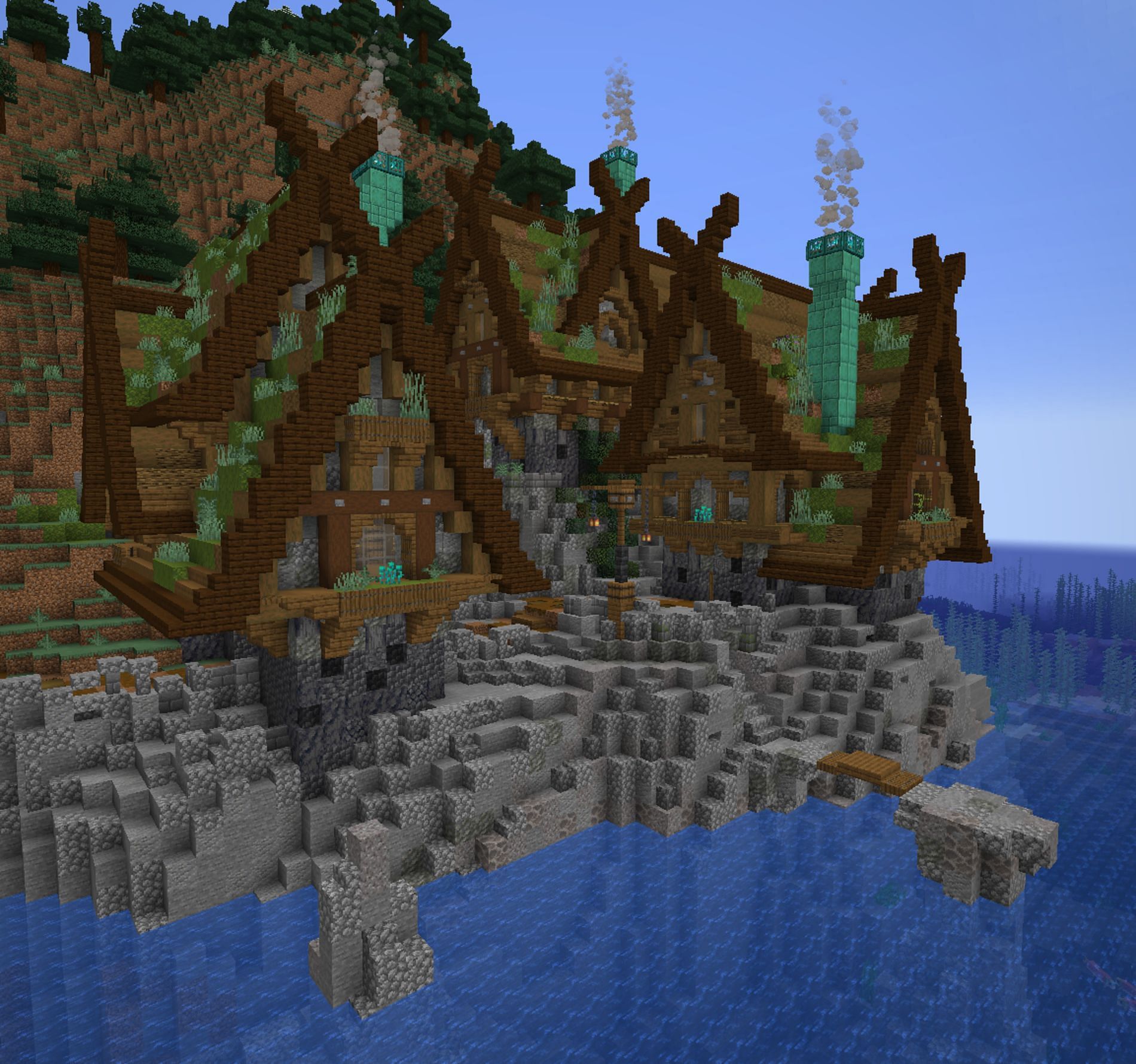 This build is most certainly a blast from the Icelandic past (Image via Mojang || Botcraft)