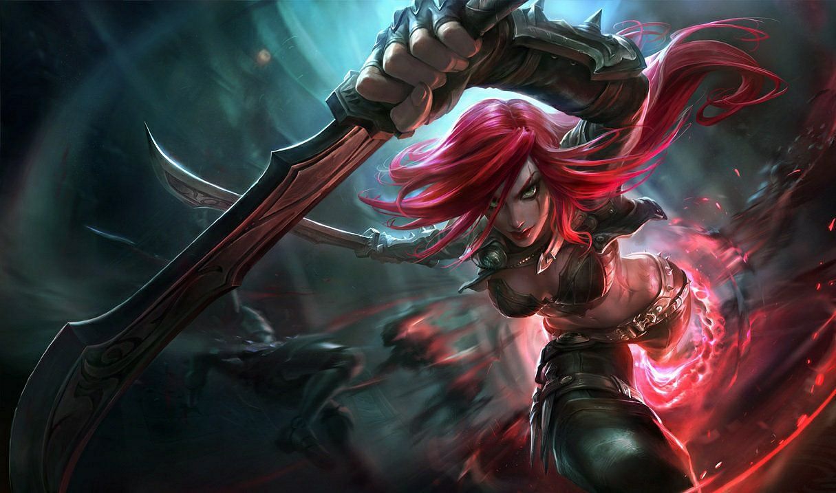 Katarina can fill in multiple roles, but she is a bit too squishy, making her vulnerable (Image via League of Legends)