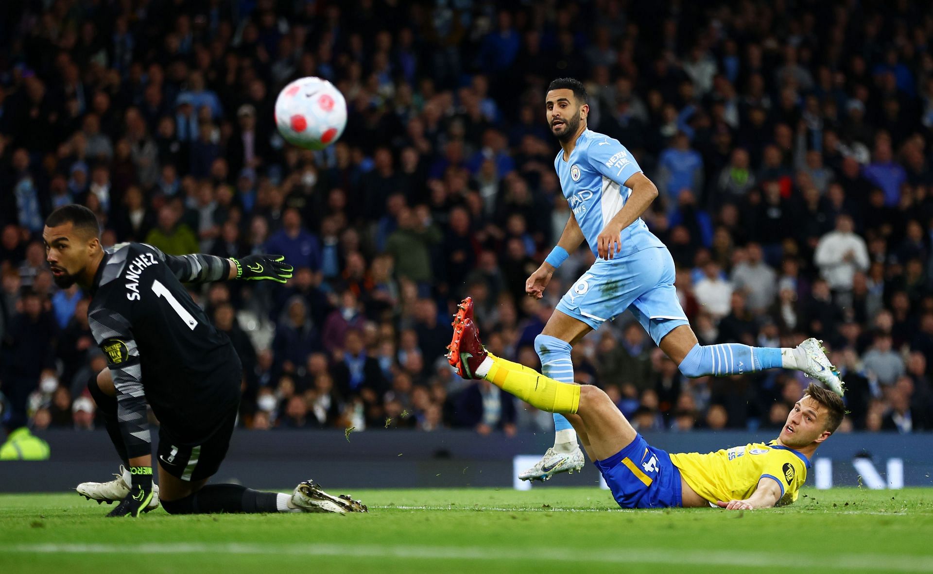 Riyad Mahrez has enjoyed a fruitful season with Manchester City so far.